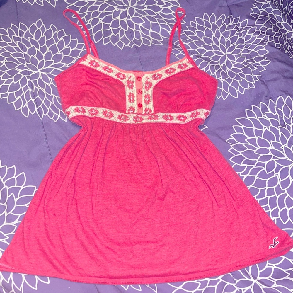 Hollister RosePink Flower Tanktop!